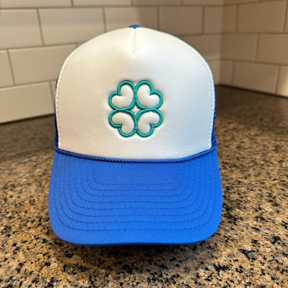 Green‎ Clover ACADEMYFITS Trucker Hat Snapback Blue White